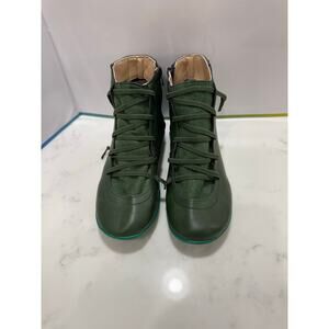 Funky Green Hightop Shoes Unisex Size 7